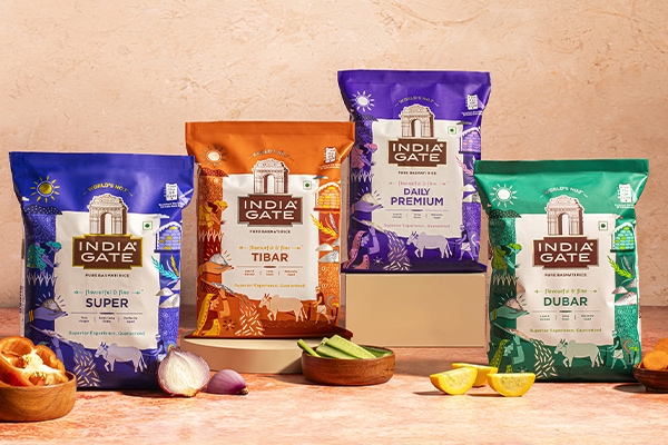 印度之门(India Gate)大米包装设计革新:以品牌体验重塑品类认知